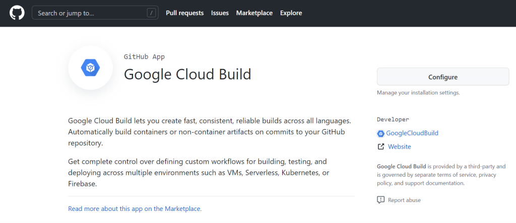 Running a serverless, geospatial, python app in Google Cloud